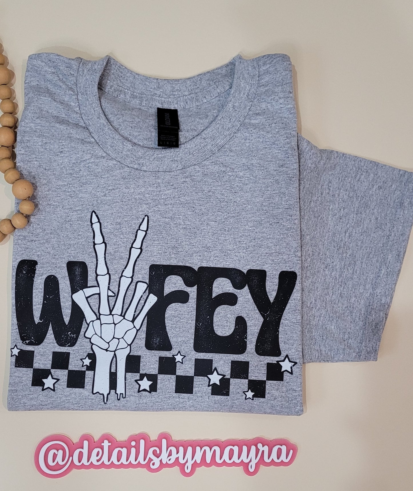MAMA, WIFEY, Bad ass AUTIE skeleton hand