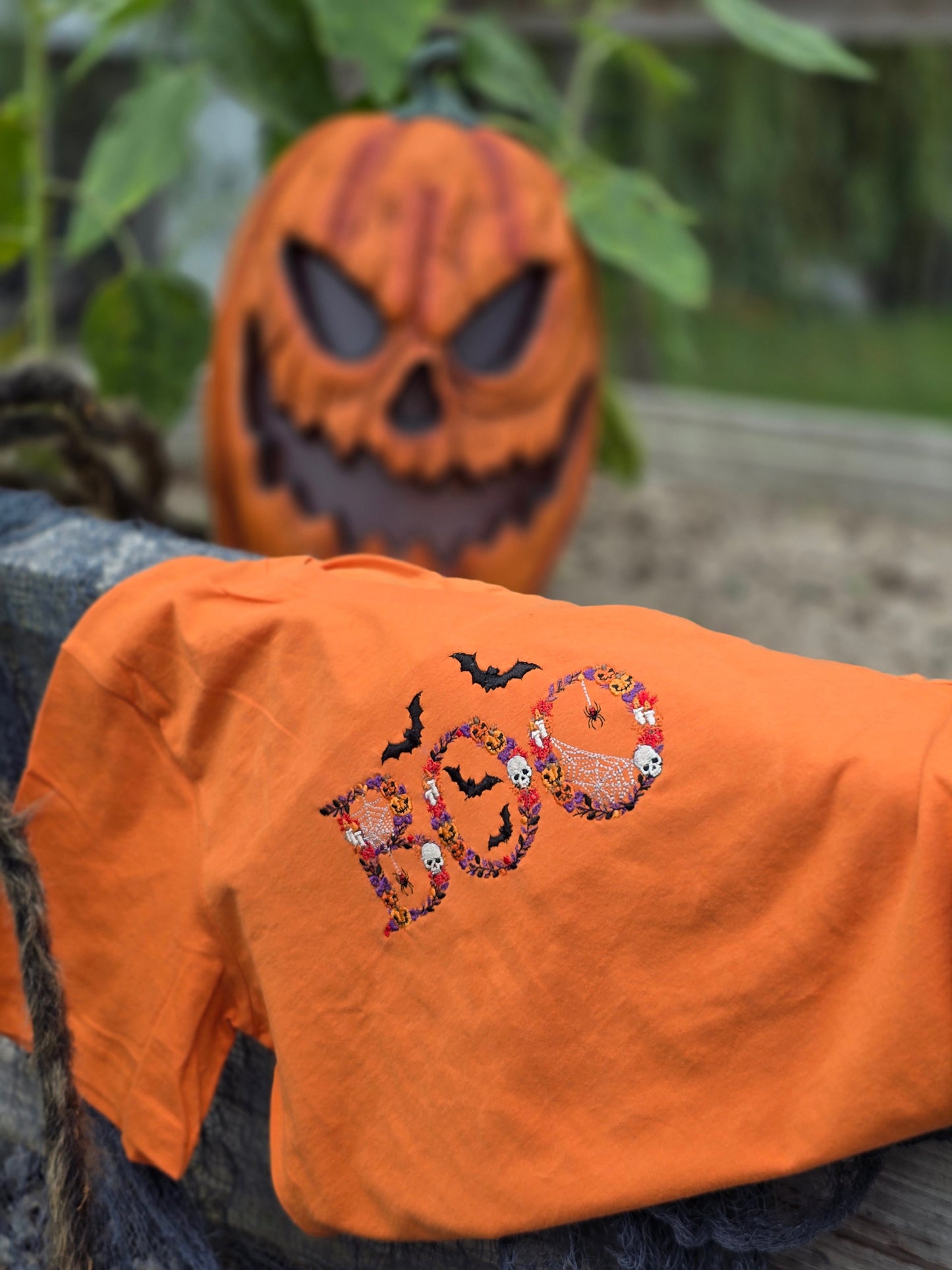 BOO Embroidery tee