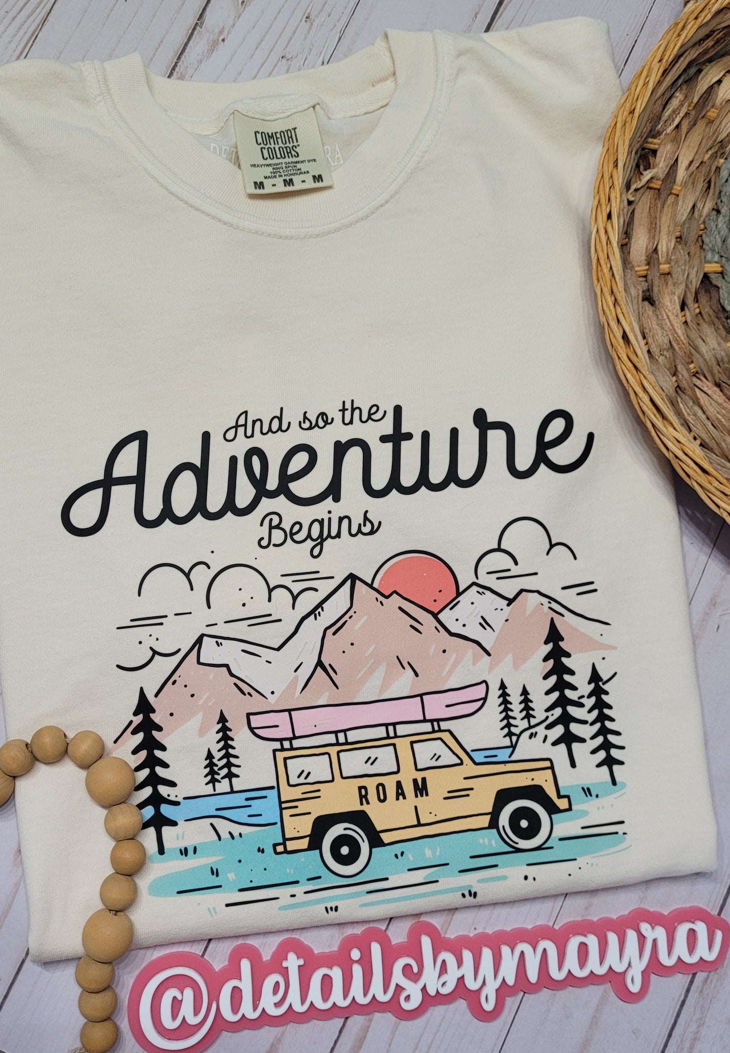 And So The Adventure Begins T-Shirt/Playera