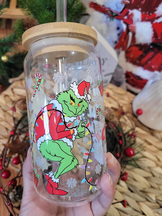 I'll Steal Christmas Glass Cup