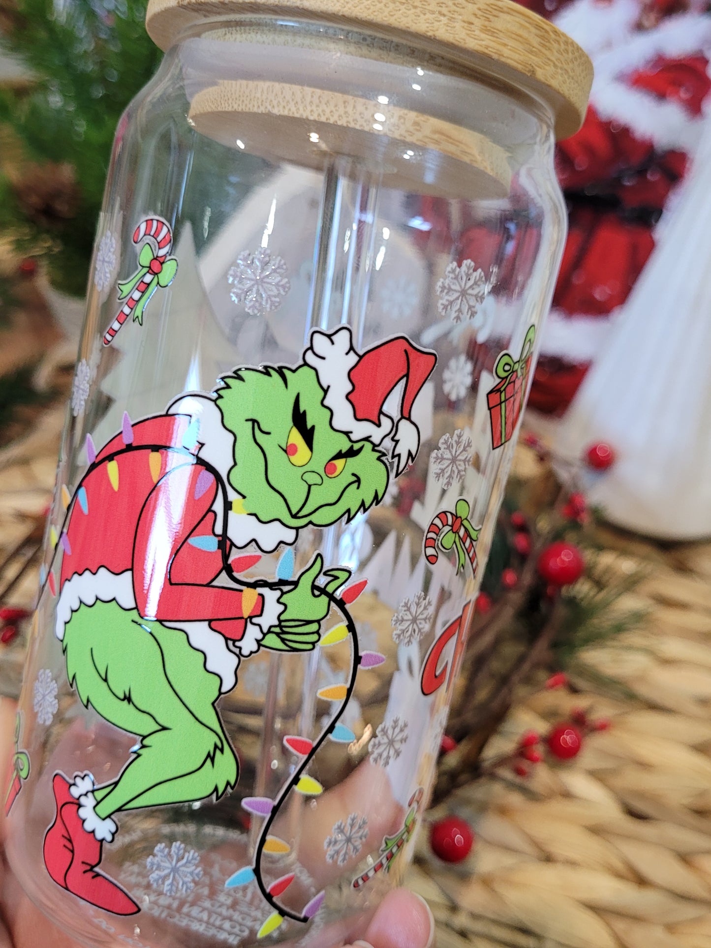 I'll Steal Christmas Glass Cup