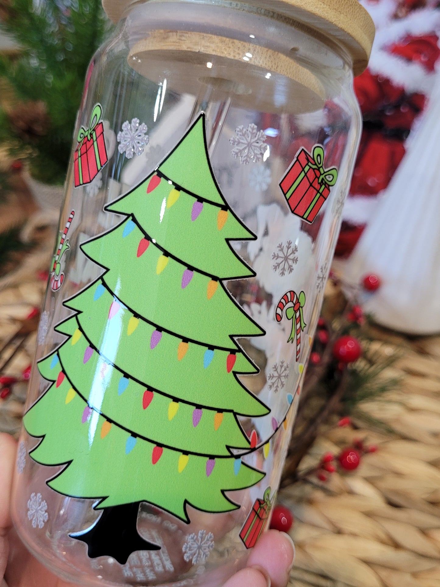 I'll Steal Christmas Glass Cup