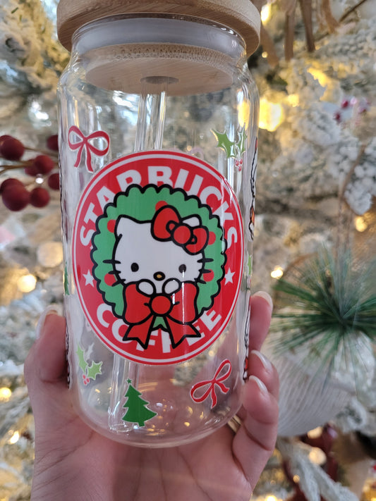 Hello Kitty Glass Cup