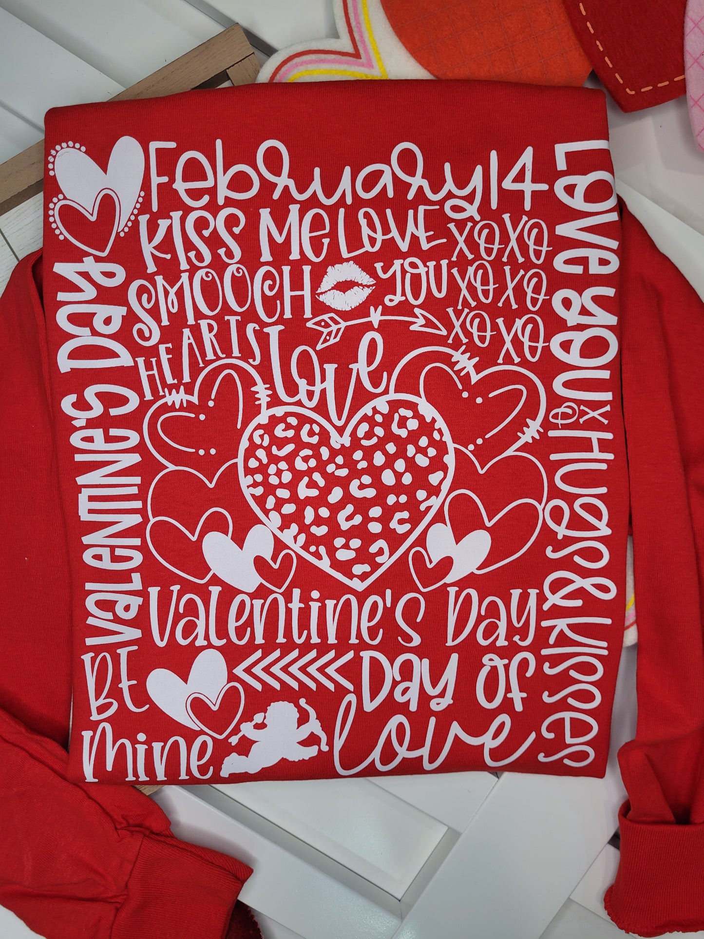 Valentine Typography Long-Sleeve Shirt