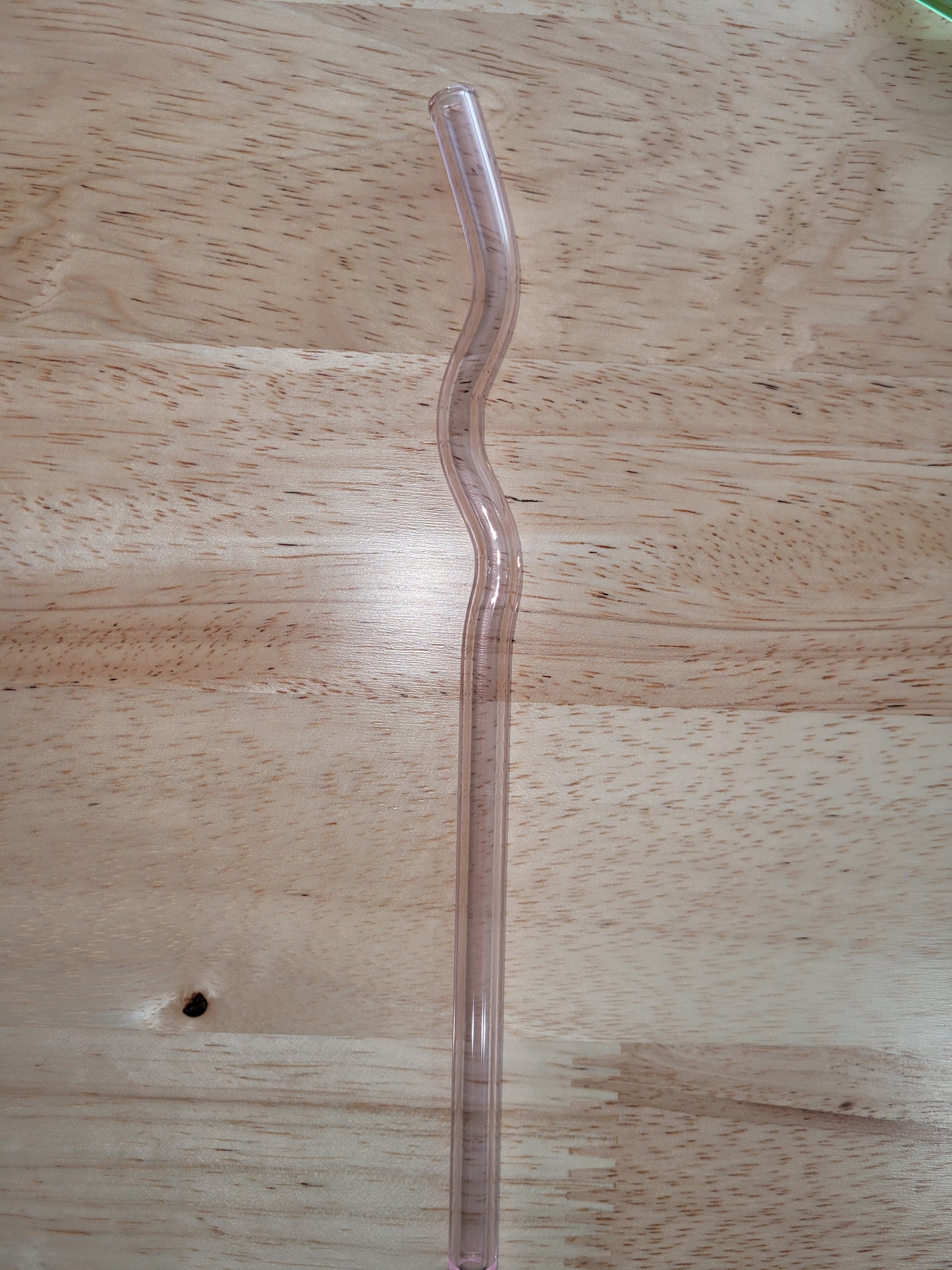 Colorful Curved Glass Straw