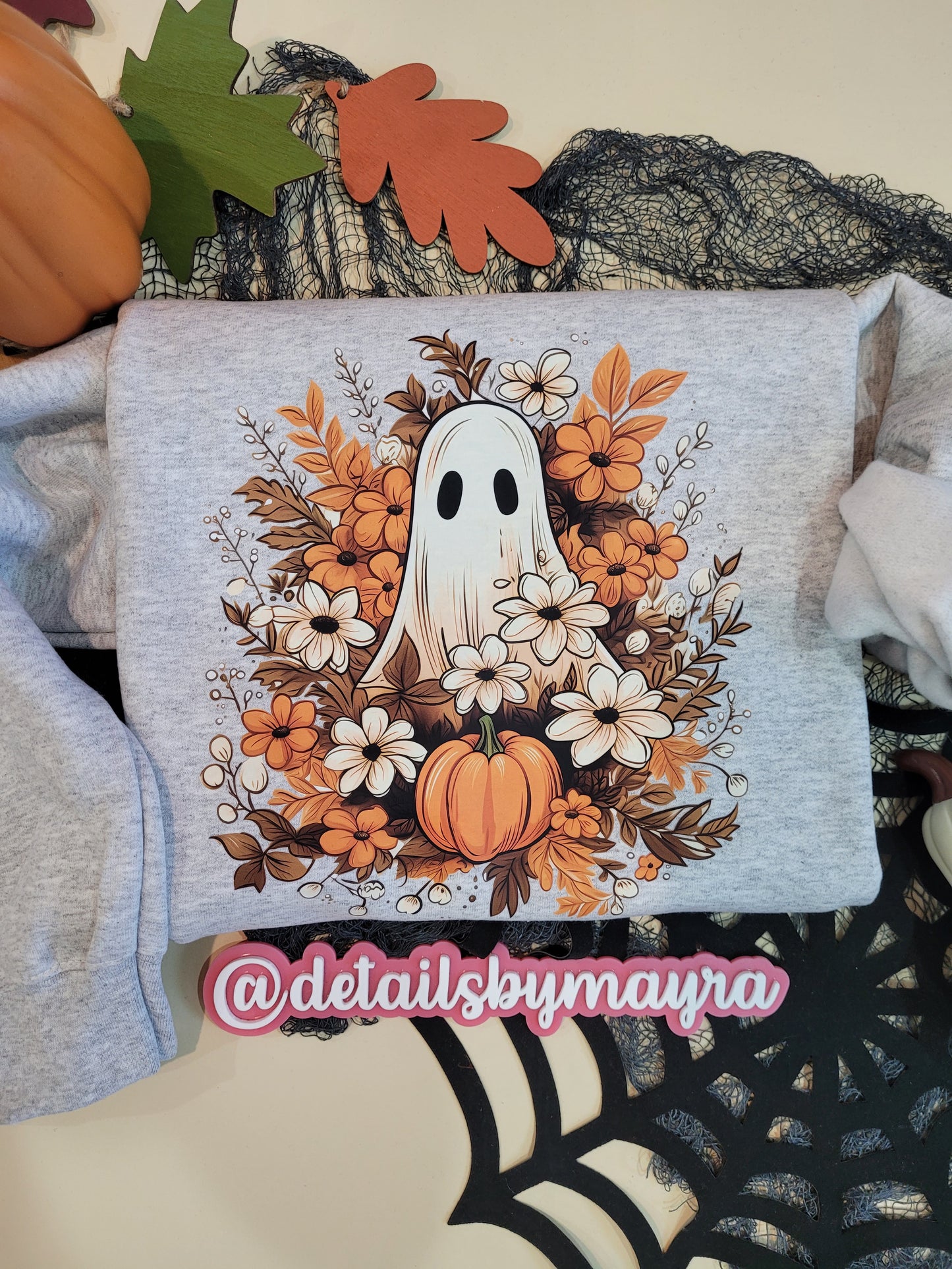 Floral Ghost Sweatshirt