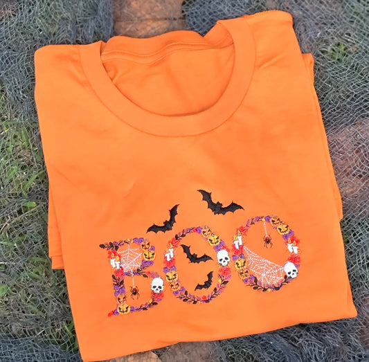 BOO Embroidery tee