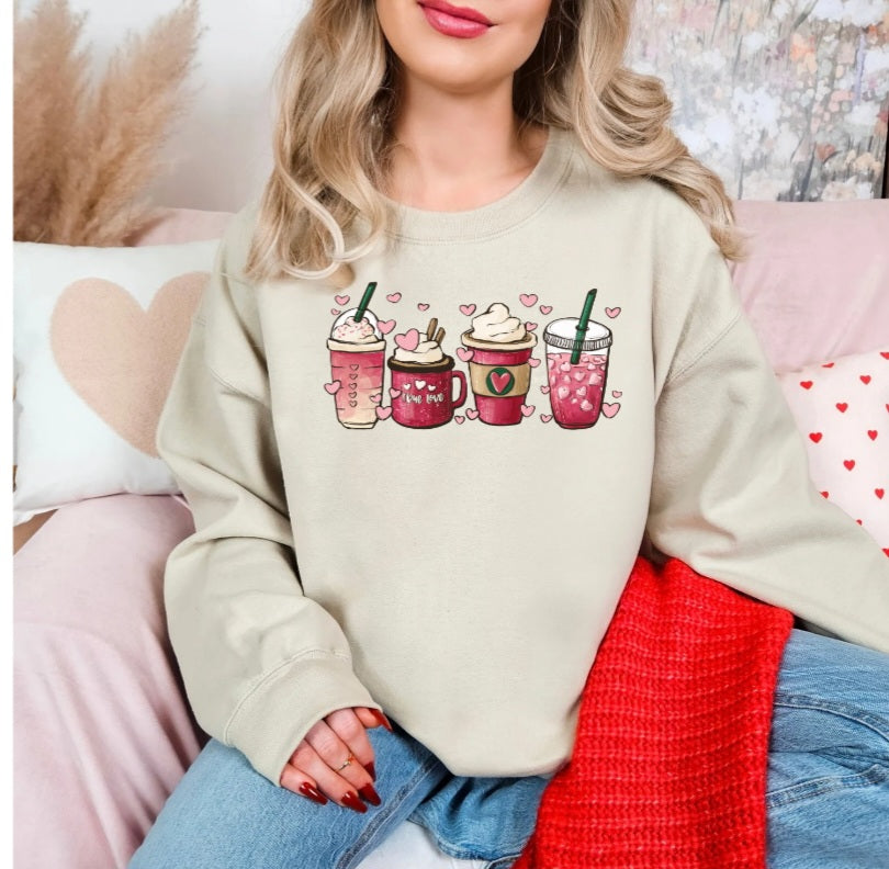 Valentines Latte Sweatshirt