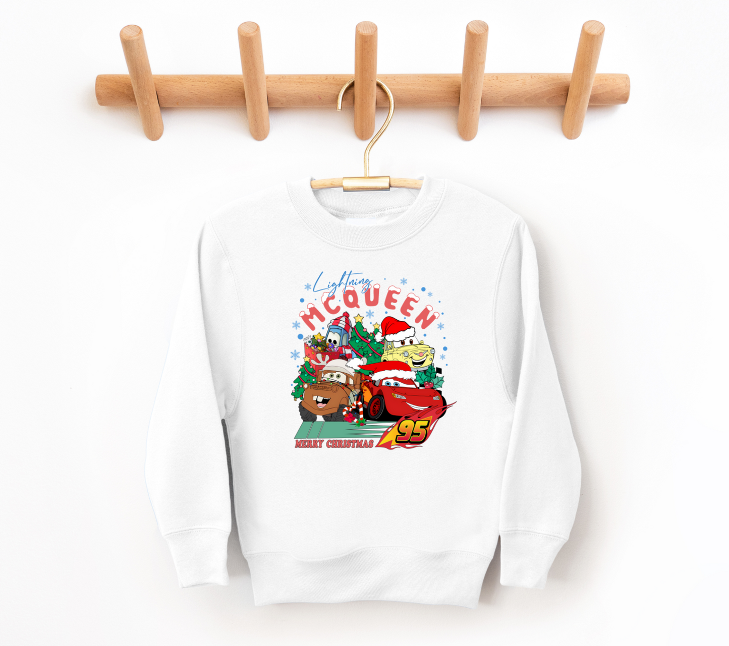 Cars Christmas Sweatshirt para ninos