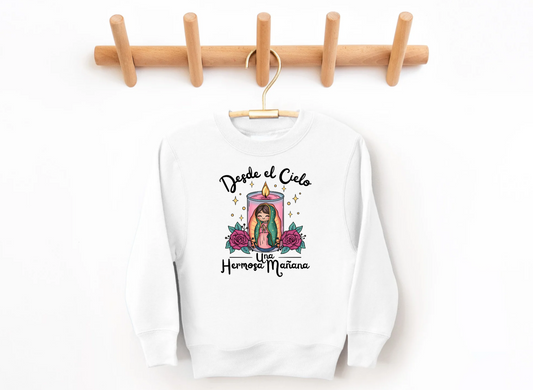 Desde el cielo una hermosa manana, sudadera para ninas